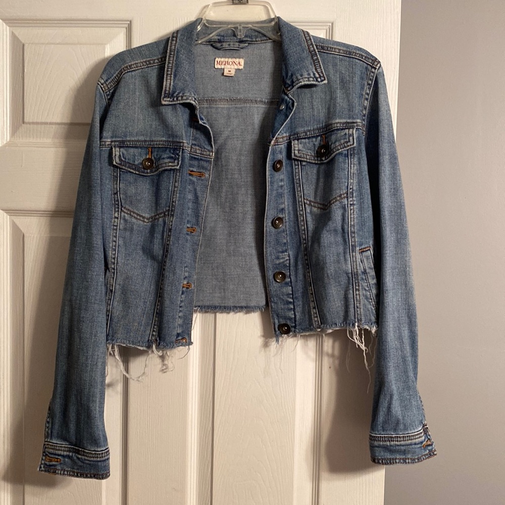 Merona Medium Distressed Blue Jean Jacket